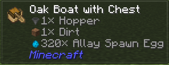 Shows item names in inventory